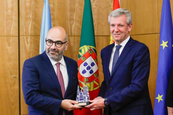 Imaxe da nova:Rueda ratifica co Goberno portugués a prioridade da conexión de alta velocidade Lisboa-Porto-Vigo para o país luso