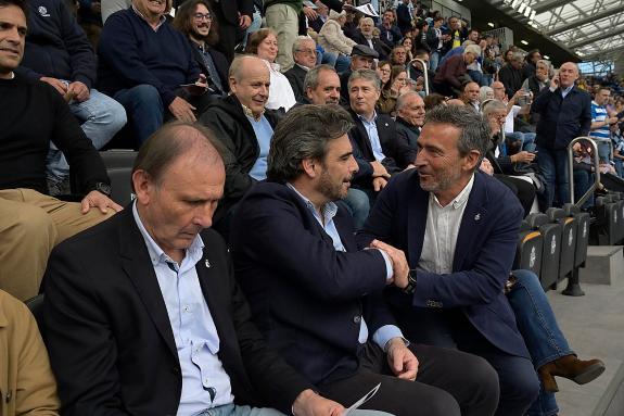 Imaxe da nova:O conselleiro de Deportes asiste ao partido do Dépor co Real Unión na última xornada da Primeira Federación