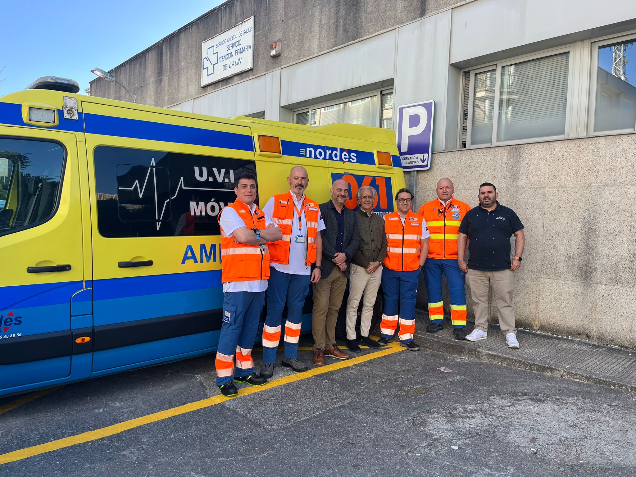 Image 0 of article A ambulancia de soporte vital avanzado de enfermería de Lalín asistirá as urxencias e as emerxencias sanitarias da comarca de Deza desde este sábado
