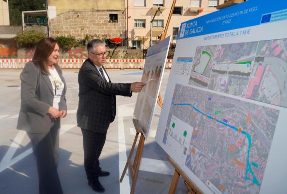 Imaxe da nova:A Xunta habilita tres zonas de aparcamento cun total de 316 prazas, case un 60% máis, grazas á reforma da Avenida de Galicia de Vig...