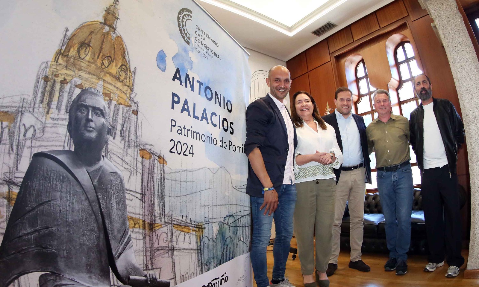Image 1 of article Ana Ortiz destaca a figura do arquitecto Antonio Palacios na presentación da primeira edición dos premios que recoñecerán ao escritor Iglesias Veiga