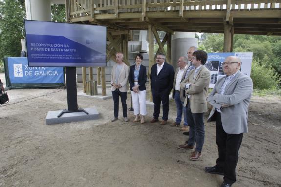 Imaxe da nova:A Xunta reabre a ponte de Ponte Arnelas tralas obras de reconstrución, cun investimento de 5,3 millóns de euros