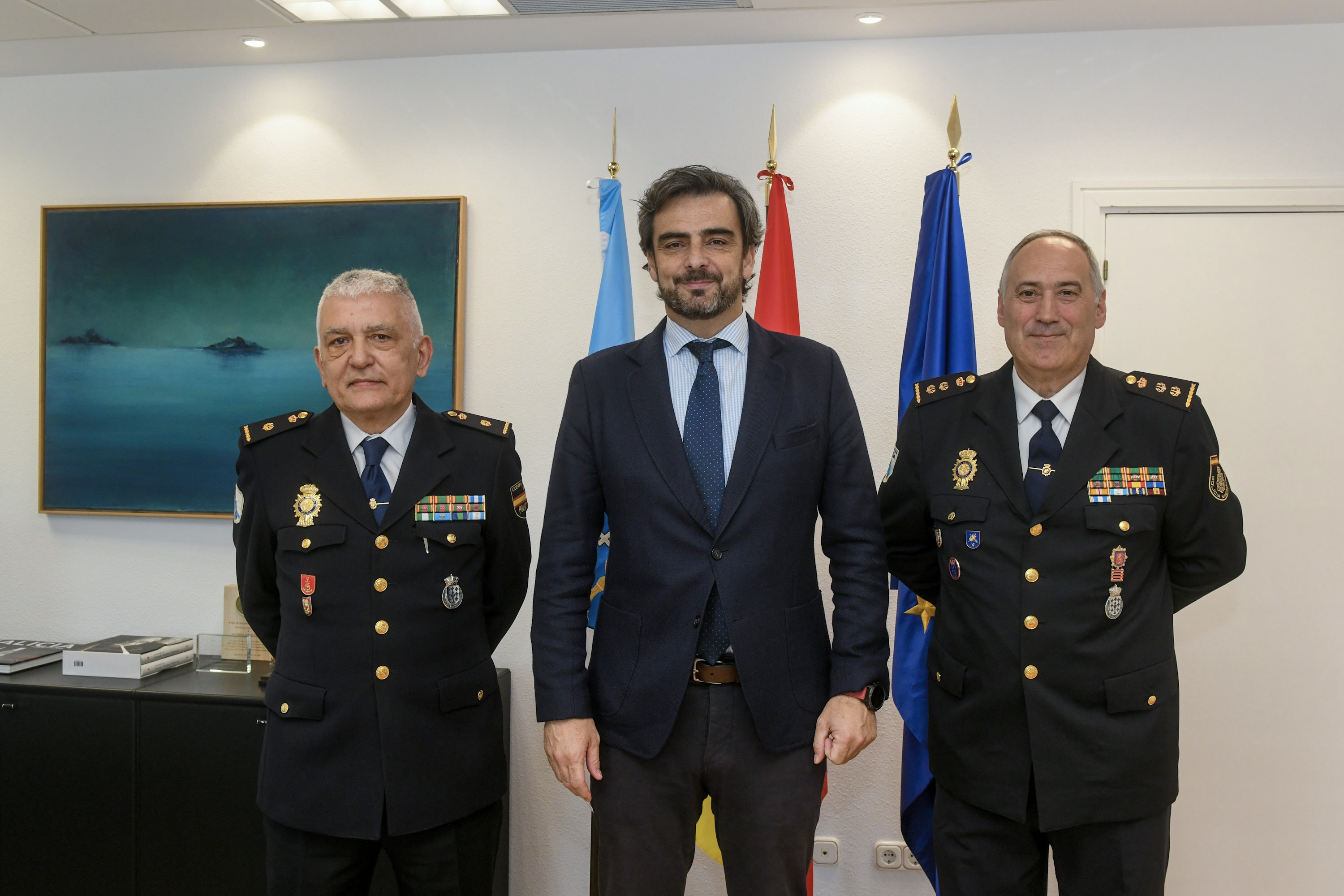 Image 2 of article Diego Calvo reúnese co xefe provincial da Policía Autonómica en Lugo con motivo da súa xubilación