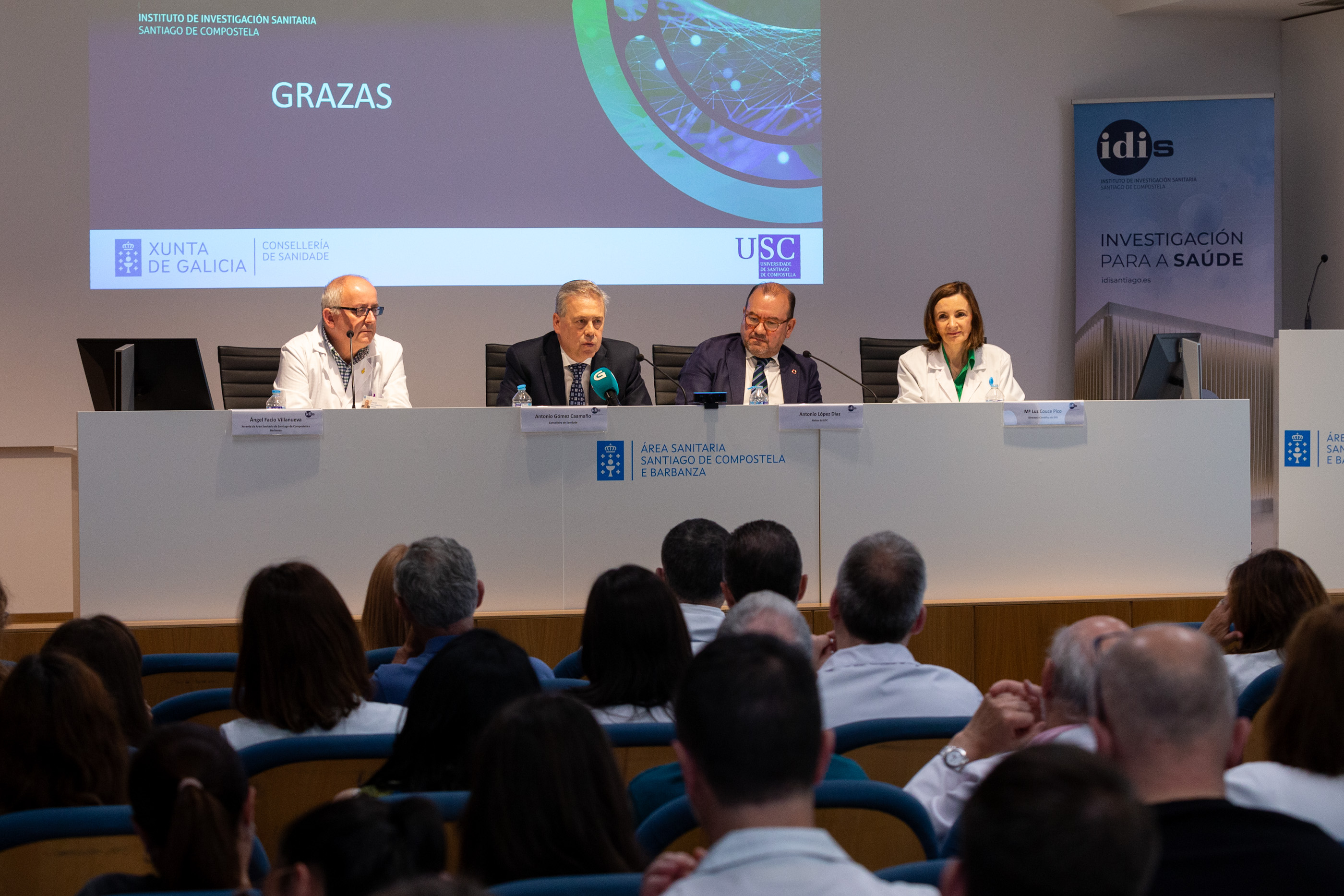 Image 2 of article Gómez Caamaño destaca a calidade do Instituto de Investigación Sanitaria de Santiago, que en 2023 captou 52 millóns para proxectos innovadores
