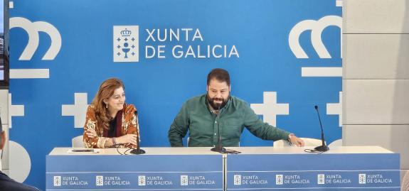 Imagen de la noticia:La Xunta pone de relieve la colaboración con AJE Galicia para el fomento del emprendimiento y del relevo al frente de los ne...