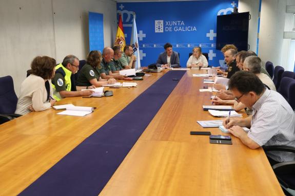 Imaxe da nova:O comité policial de loita conta os incendios mantivo unha reunión de coordinación na Delegación Territorial da Xunta