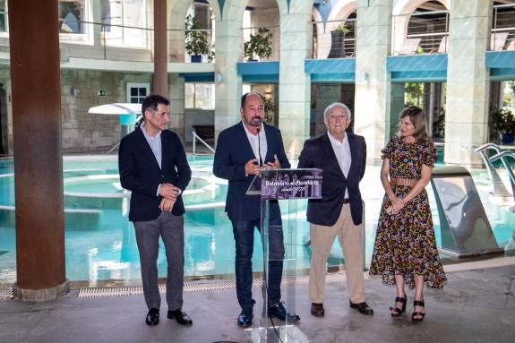 Imaxe da nova:Xosé Merelles destaca que o novo Palacio da Auga de Mondariz engade valor diferenciador á proposta turística termal galega