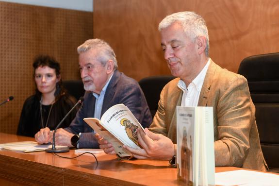 Imaxe da nova:Valentín García destaca a oportunidade que supón para o galego ter presenza no fenómeno Xacobeo