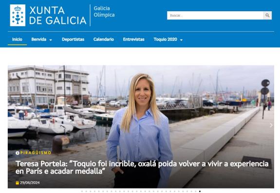 Imaxe da nova:‘Galicia Olímpica’, a website da Xunta con toda a información dos olímpicos e paralímpicos galegos e galegas, lista para París