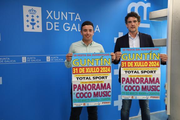 Imaxe da nova:A Xunta apoia a III Festa da Xuventude de Guntín, que se celebra o 31 de xullo con actividades infantís e actuacións musicais