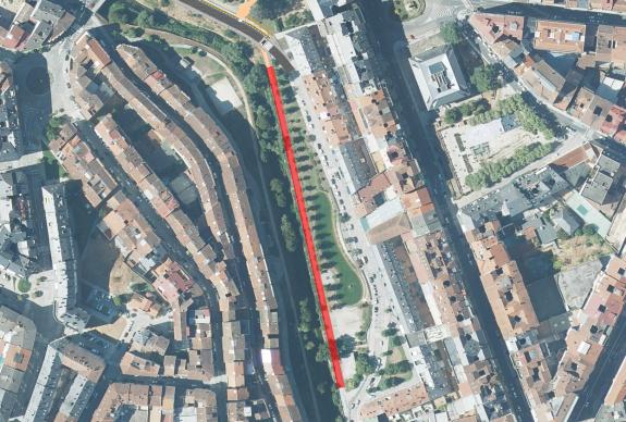 Imaxe da nova:A Xunta inicia unha nova fase nas obras de remodelación do paseo do Barbaña en Ourense para habilitar un carril bici nun treito da ...