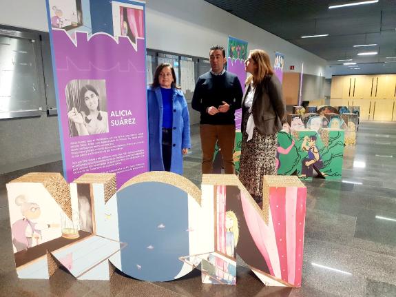 Imagen de la noticia:La Xunta despliega la exposición 'Artenon' por la ciudad de Pontevedra para seguir concienciando contra la violencia de géne...