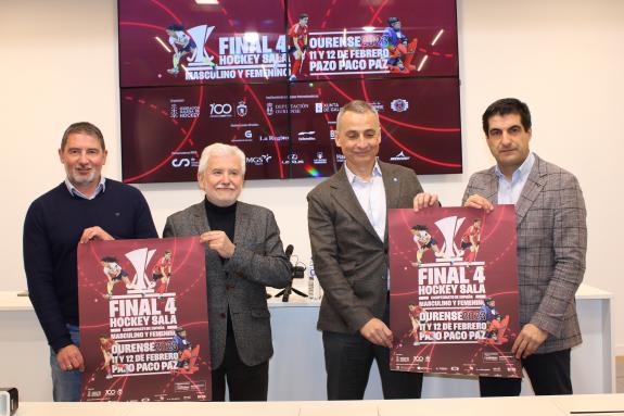 Imaxe da nova:O delegado territorial da Xunta participa na presentación da Final 4 do Campionato de España Hóckey Sala