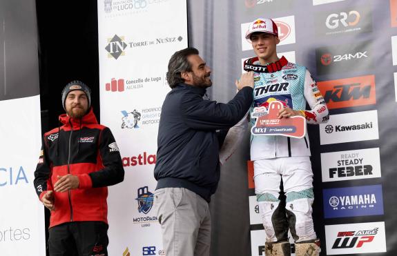 Imaxe da nova:Diego Calvo participa na entrega de trofeos da proba do Campionato de España de Motocross celebrada en Lugo co apoio da Xunta