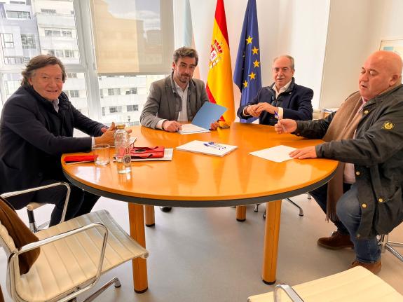 Imaxe da nova:Diego Calvo recibe aos presidentes do Real Club Deportivo da Coruña e do Basquet Coruña