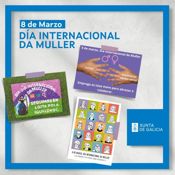 Imagen de la noticia:Declaración institucional de la Xunta de Galicia con motivo de la conmemoración del 8 de marzo, Día Internacional de la Muje...