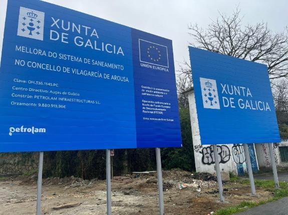 Imaxe da nova:A Xunta comeza as obras de renovación do saneamento de Vilagarcía de Arousa, que supoñen un investimento de case 10 M€