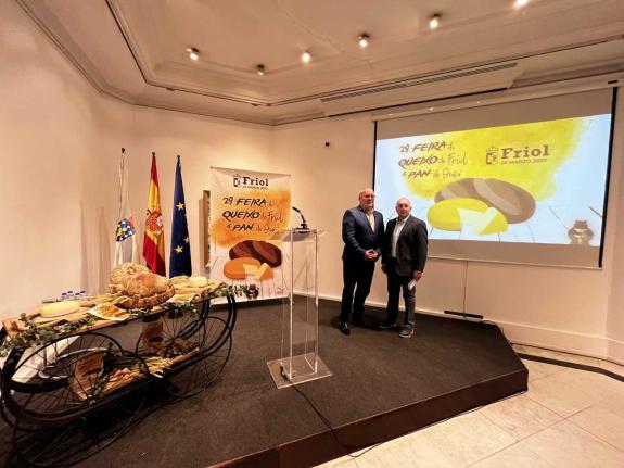 Imaxe da nova:A Casa de Galicia en Madrid acolle a presentación da Feira do queixo de Friol e pan de Ousá