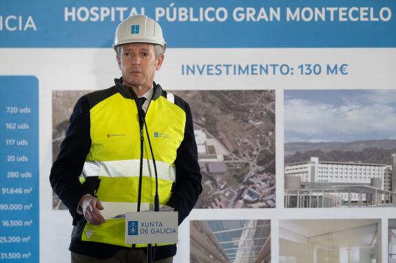 Imaxe da nova:Rueda destaca que o Gran Montecelo será referente dun modelo hospitalario máis humano con instalacións amplas e acolledoras, con 72...