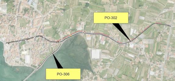 Imagen de la noticia:La Xunta recibe 11 ofertas para ejecutar las obras de las sendas en las carreteras PO-302 y PO-306 en Caleiro, en Vilanova d...