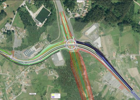 Imagen de la noticia:La Xunta abrirá al tráfico desde mañana una de las calzadas del viaducto superior del enlace de la Vía Ártabra con la N-VI e...