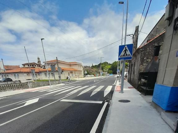 Imagen de la noticia:La Xunta finaliza las obras de mejora de la movilidad peatonal en la carretera autonómica PO-315 en Aldán, en el Ayuntamient...