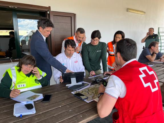 Imaxe da nova:A Xunta reforza a coordinación do plan especial de incendios forestais de Galicia cun simulacro en Portomarín