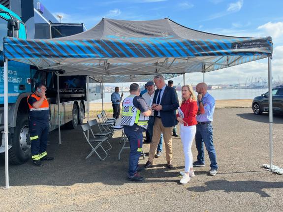 Imaxe da nova:A Xunta realiza un simulacro de activación do Plan de Emerxencia Exterior de Punta Promontoiro en Mugardos