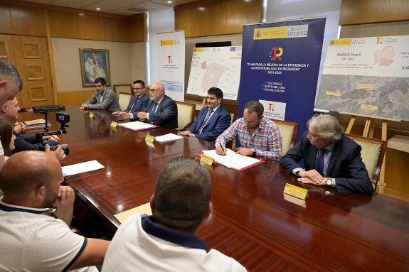 Imaxe da nova:A Xunta celebra a posta en marcha do proxecto de mellora do regadío da Limia coa Sociedade Estatal de Infraestruturas Agrarias
