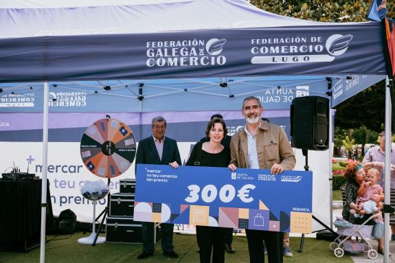 Imaxe da nova:A Xunta impulsa o comercio local de Lugo coa campaña Mercar no teu comercio ten premio