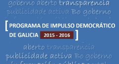 Programa de impulso democrático da Xunta de Galicia 2015-2016