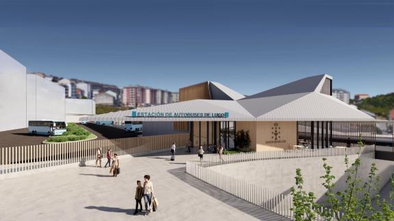 Imagen de la noticia:La Xunta aprueba el proyecto de la terminal de autobuses de la estación intermodal de Lugo, que supondrá una inversión auton...