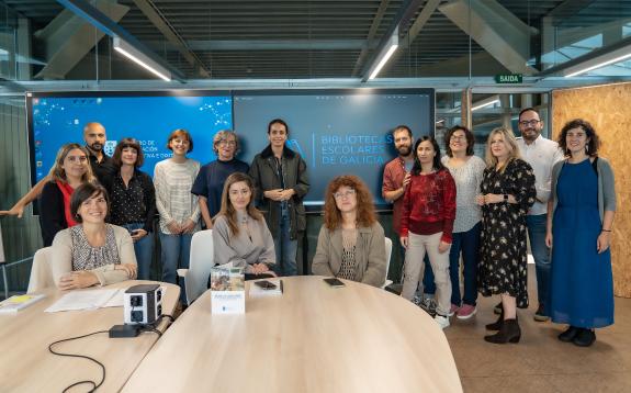 Imaxe da nova:A Fundación BOFILL visita bibliotecas escolares galegas para exportar a Cataluña o modelo de éxito da Xunta