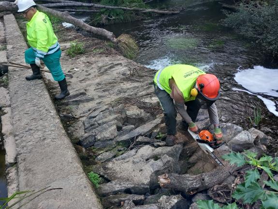 Imagen de la noticia:La Xunta ejecuta actuaciones de conservación y limpieza en los trechos interurbanos del río Tambre a su paso por los ayuntam...