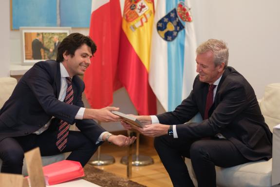 Imagen de la noticia:Rueda se reúne con el embajador de Malta en España para ampliar las relaciones vinculadas con el Camino de Santiago y analiz...