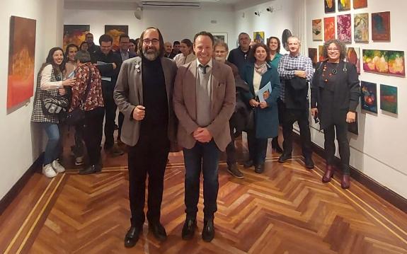 Imaxe da nova:O lucense Eduardo Sampayo presentou na Casa de Galicia a súa exposición  “Solaina”