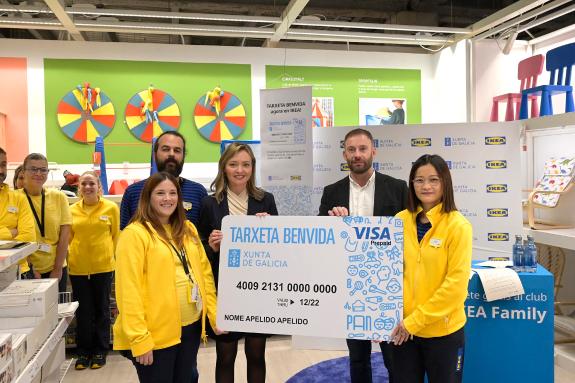 Imagen de la noticia:La Xunta adhiere las tiendas de Ikea en Galicia a la Traxeta Benvida para que las familias puedan emplearla en la compra de ...