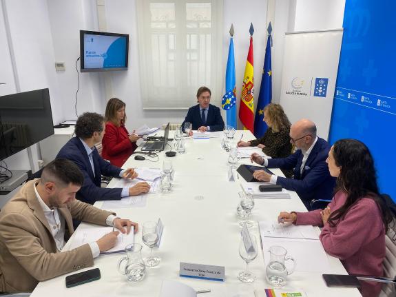Imaxe da nova:O padroado da Fundación Galicia Europa aborda o plan de actuacións de 2024 de cara ao novo ciclo institucional europeo