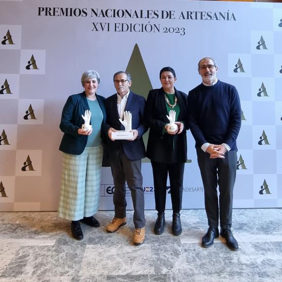 Imaxe da nova:Os Premios Nacionais de Artesanía 2023 recoñecen o labor de dous obradoiros galegos e da Fundación Artesanía de Galicia