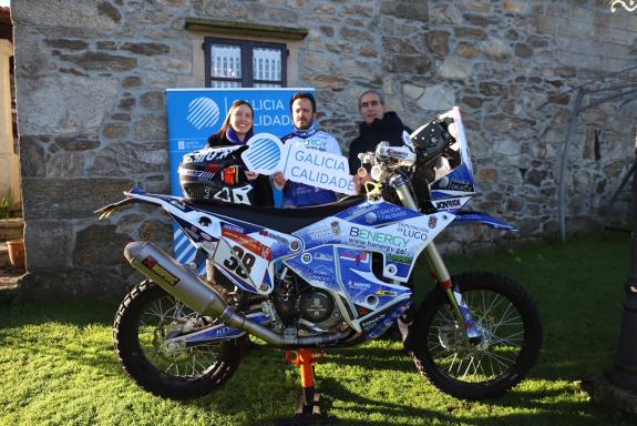Imaxe da nova:O piloto de motos Eduardo Iglesias será de novo abandeirado de Galicia Calidade no Dakar 2024