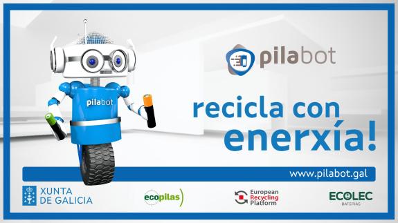 Imaxe da nova:O alumnado de 150 centros de ensino galegos inicia a recollida de pilas no marco da quinta edición do concurso Pilabot da Xunta