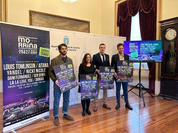 Imagen de la noticia:La Xunta destaca el potencial turístico del Morriña Festival que traerá este verano a A Coruña a Aitana, Louis Yomlinson o Y...