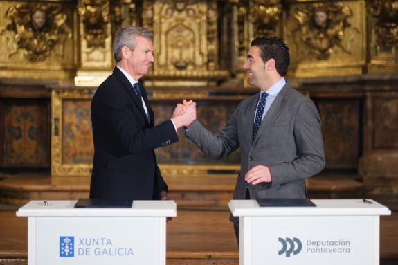 Imagen de la noticia:Rueda destaca que la Xunta colaborará con la Diputación de Pontevedra en la restauración y rehabilitación del Convento de Sa...