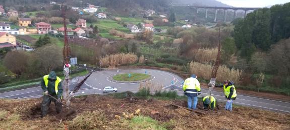 Imaxe da nova:A Xunta inicia os traballos de plantación de 25.000 árbores autóctonas nas marxes da autovía e do corredor do Morrazo