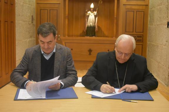 Imaxe da nova:A Xunta colaborará coa diocese de Ourense para rehabilitar o pazo episcopal e convertelo no museo diocesano