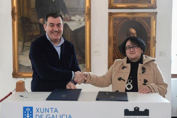 Imaxe da nova:A Xunta colaborará na conservación do valioso patrimonio educativo da Fundación Fernando Blanco de Lema de Cee cunha achega de case...
