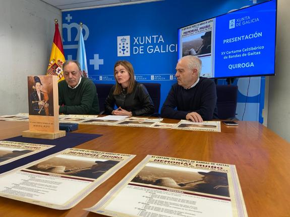 Imagen de la noticia:La Xunta apoya el XV Certamen Celtibérico de Bandas de Gaitas de Quiroga, que se celebra el 30 de marzo con la presencia de ...