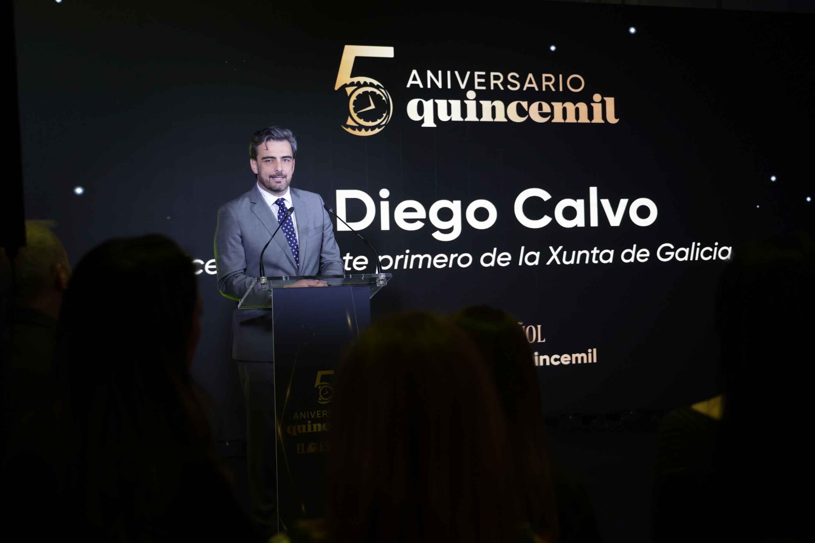 Image 1 of article Diego Calvo participa nos actos de celebración do V aniversario do diario dixital Quincemil