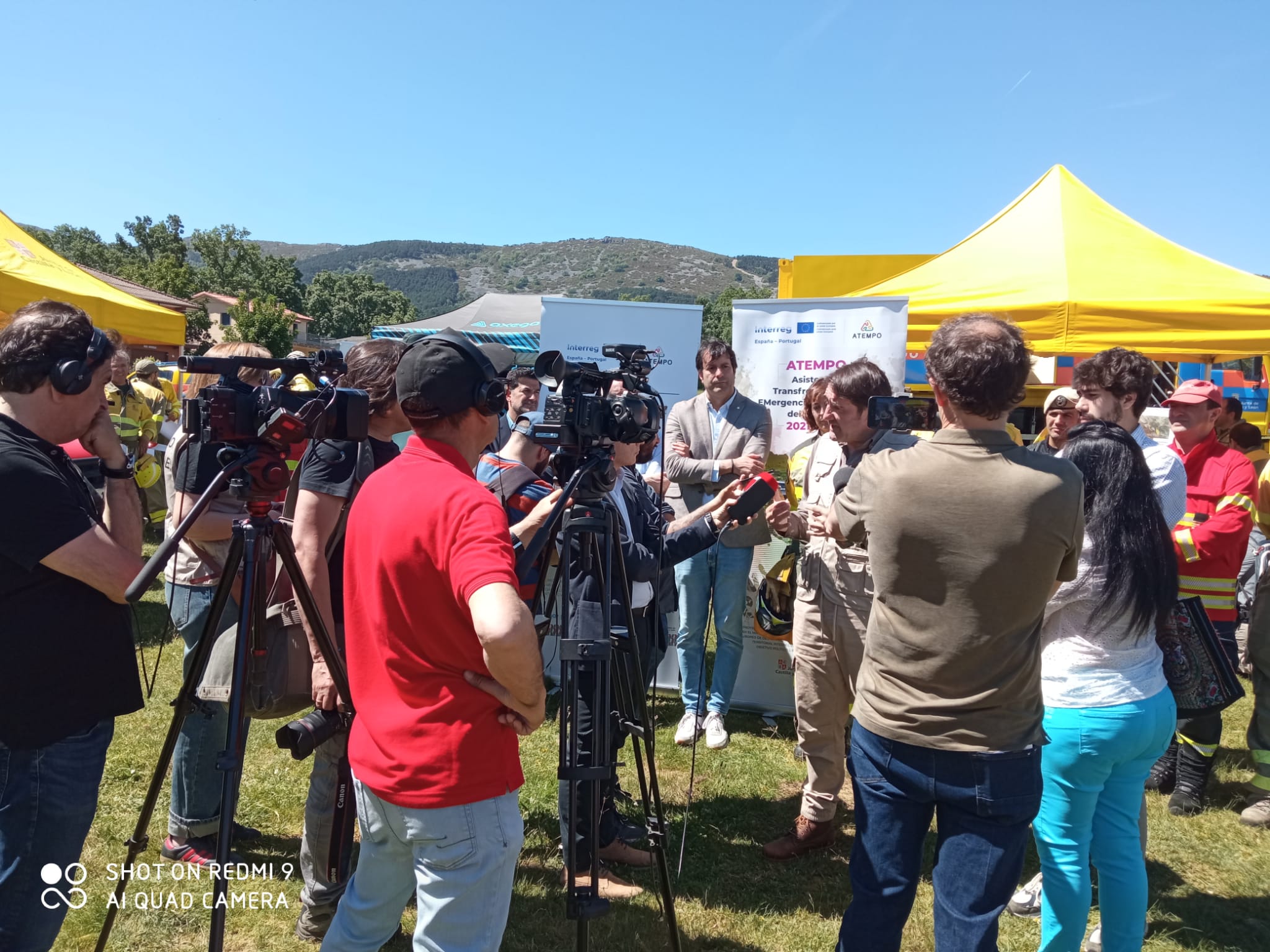 Image 2 of article Galicia participa no simulacro de incendio forestal en zona fronteiriza realizado en Salamanca no marco do proxecto Interreg Atempo