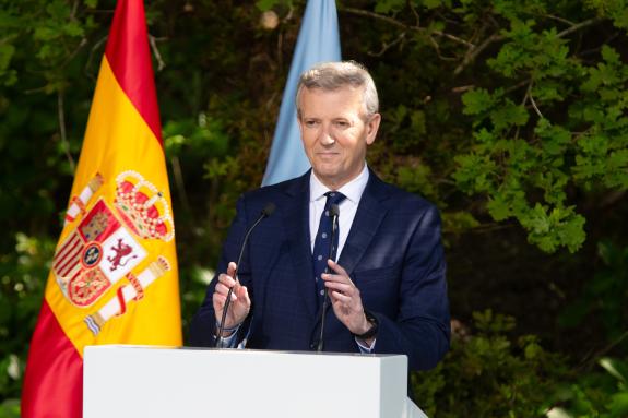 Imaxe da nova:Intervención de Alfonso Rueda Valenzuela na súa toma de posesión como presidente da Xunta de Galicia